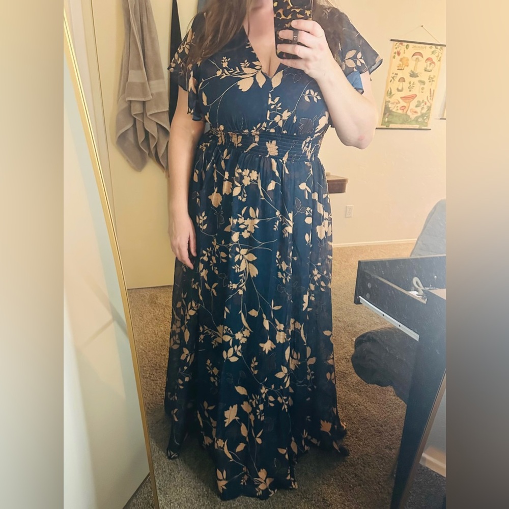 Baltic Born Lynlee Metallic Maxi Dress